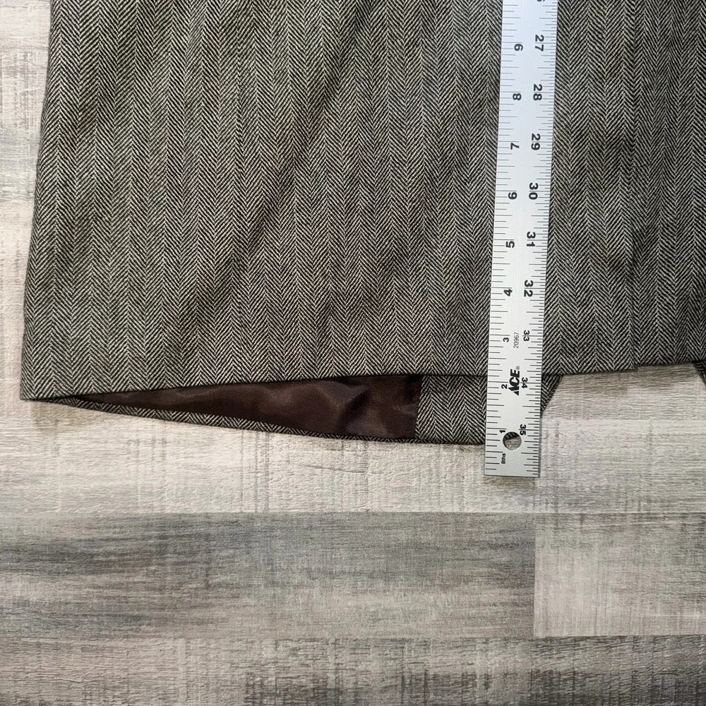 Ralph Lauren Men Blazer 46 Large Gray Wool 2 Button Sport Coat Elbow Patches